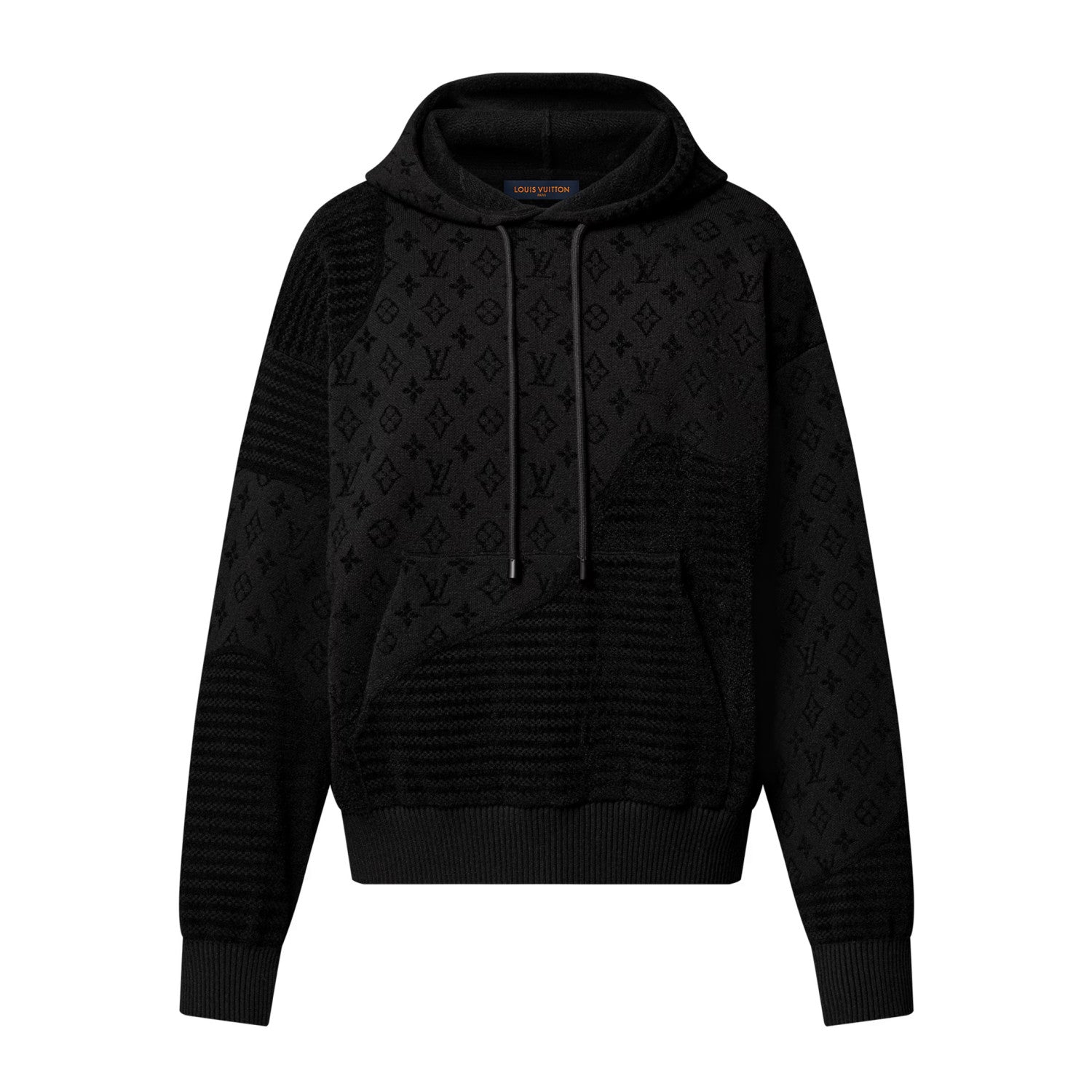 Louis Vuitton Men's Spring and Autumn Solid Color Letter Printed Cotton Long Sleeve Hooded Sweatshirt #75315
