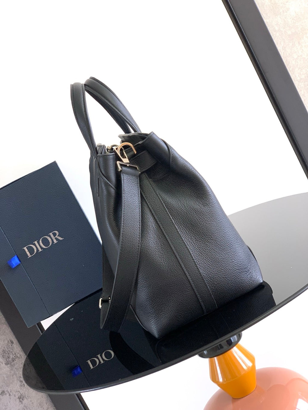 Dior Medium Normandie Handbag Men's And Women's Fashion Luxury Cowhide Crossbody Bag Solid Color Elegant Clutch Bags 1LLSH260KEN_H720 #81394