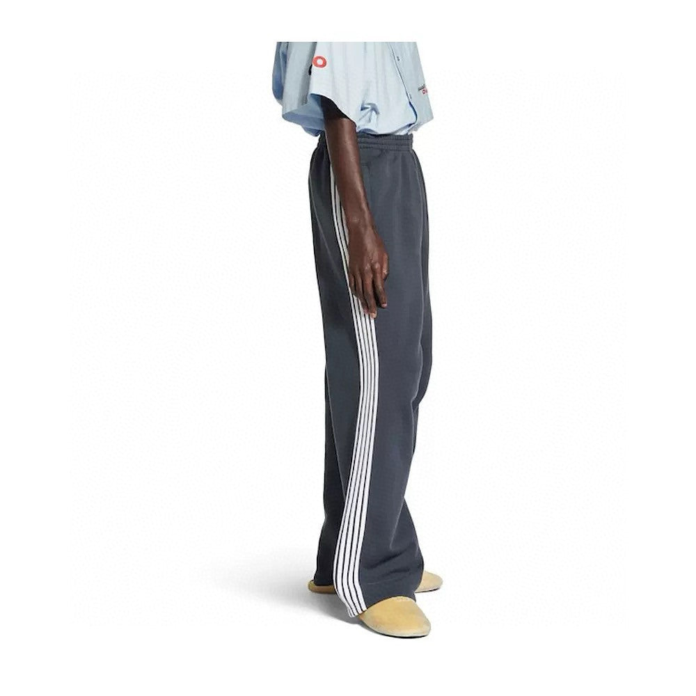 Balenciaga Men's Logo Double-Ring Embroidered Stripe Solid-Color All-Season Athletic Pants Retro Casual Elastic Waist Loose Straight-Leg Trousers Pants #335102
