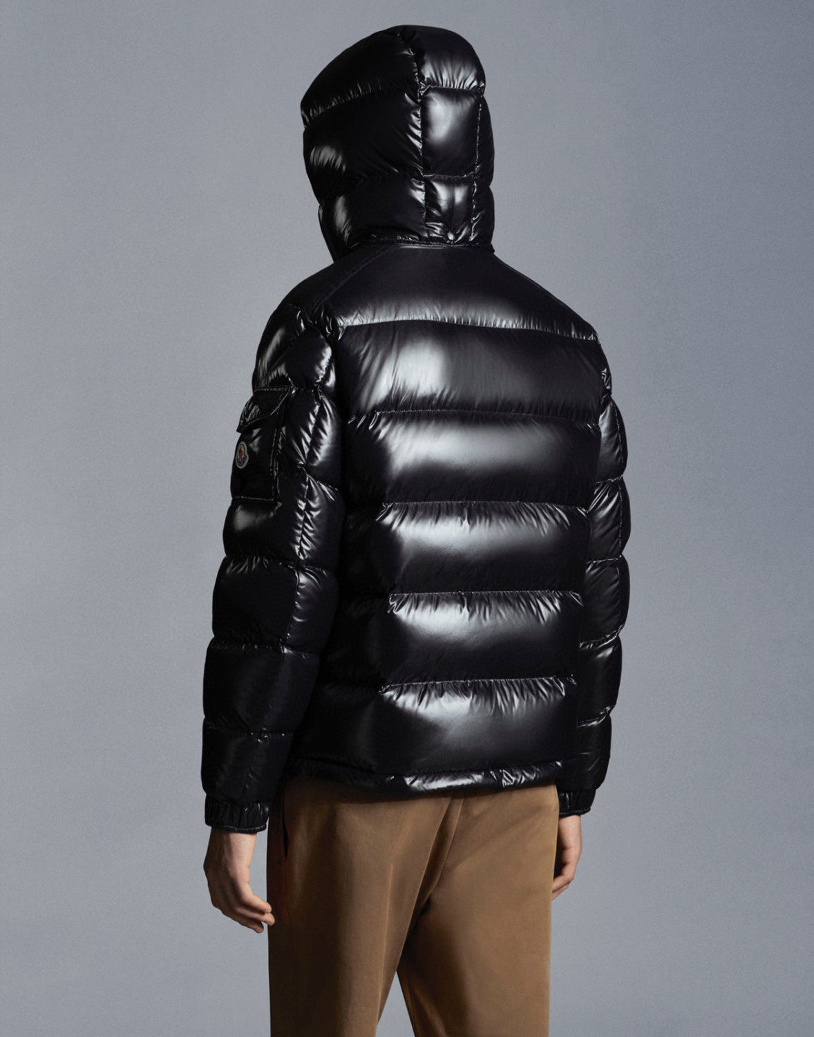 Moncler Maya Men's Winter Black Short Zip Hooded Puffer Down Jacket #97352