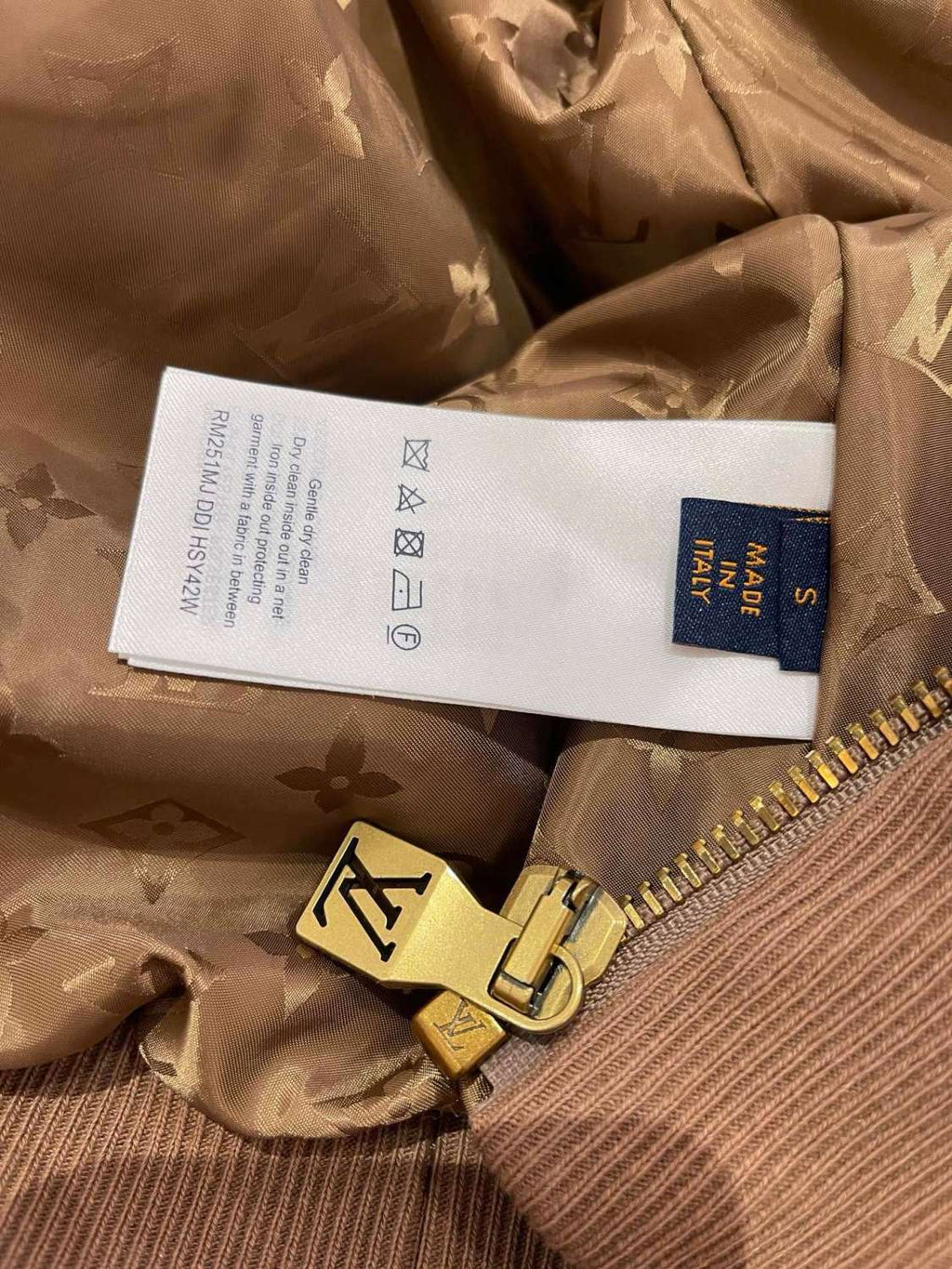 Louis Vuitton Women's and Men's Suede Leather Label Teddy Velvet Suede Belted Jacket With Leather Patches #332529