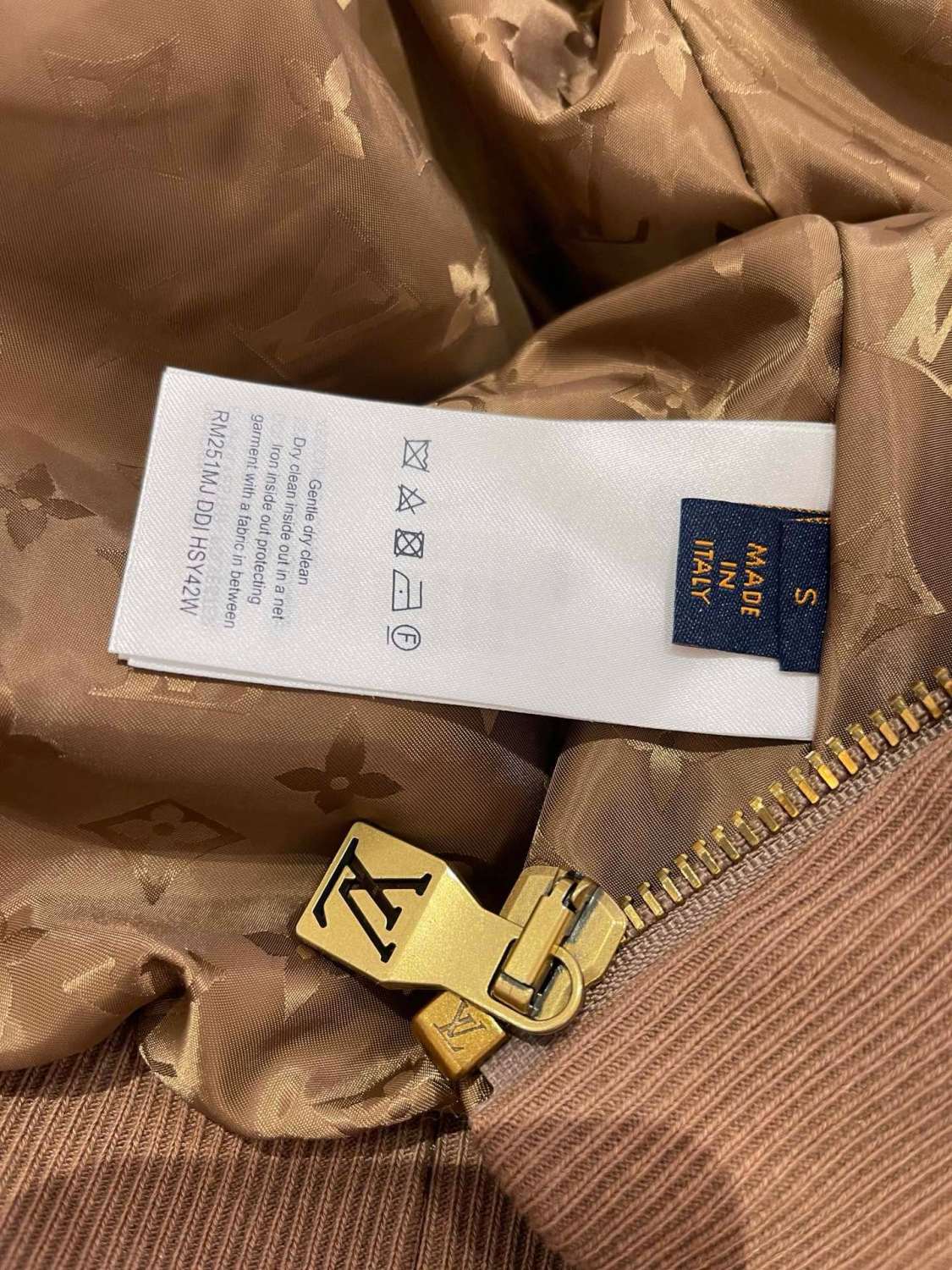 Louis Vuitton Women's and Men's Suede Leather Label Teddy Velvet Suede Belted Jacket With Leather Patches #332529