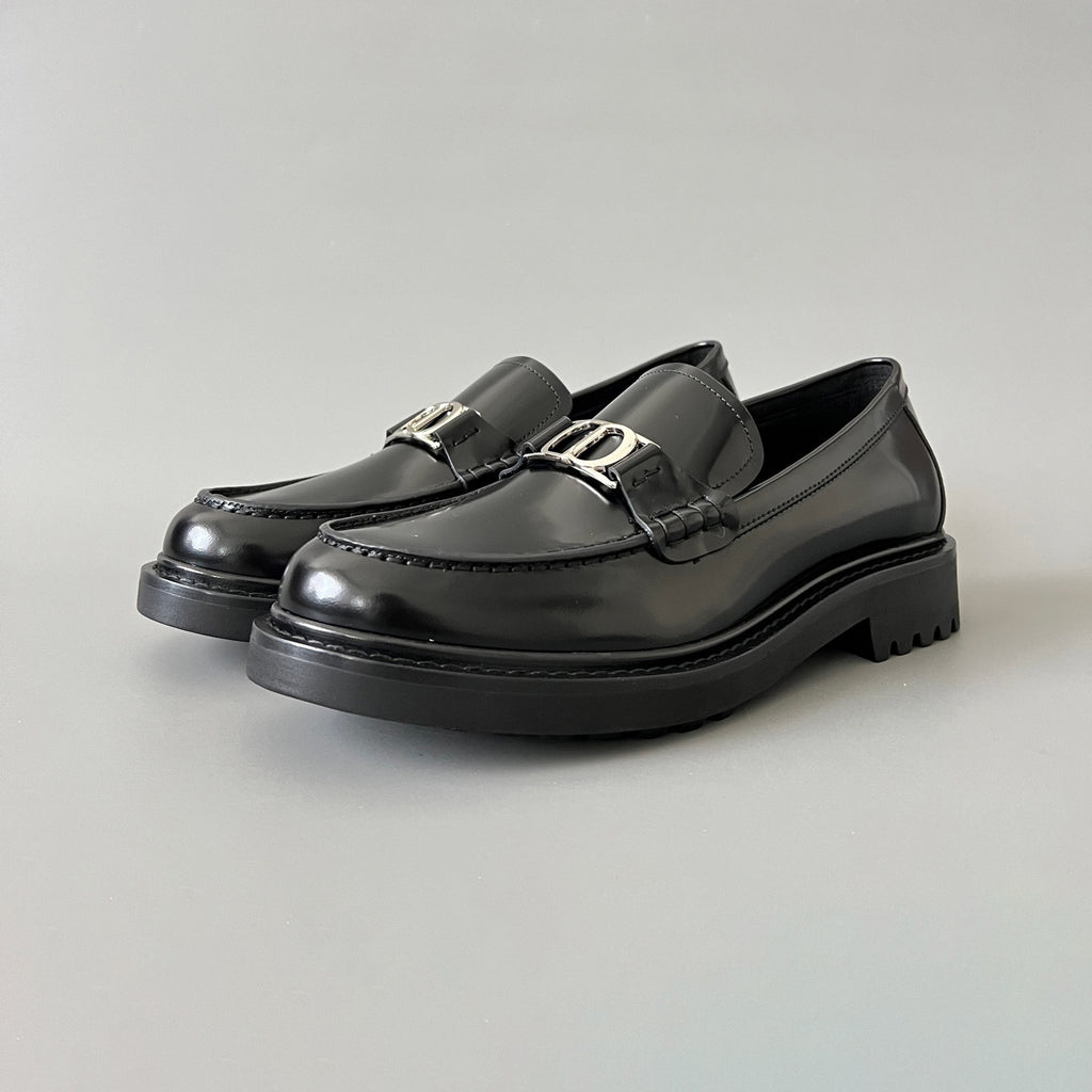 Dior  Men's Spring/Fall Fashion Classic Solid Color Leather Round Toe Slip On Casual Shoes #78526
