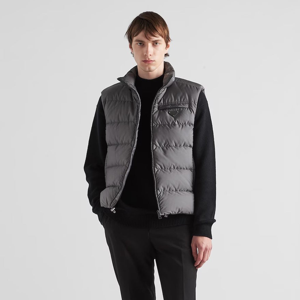 Prada Striped Sleeveless Down Vest #22111