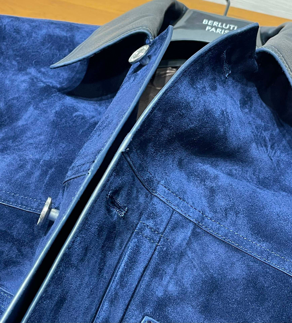 Berluti Suede Leather Jacket Ngvp #6519