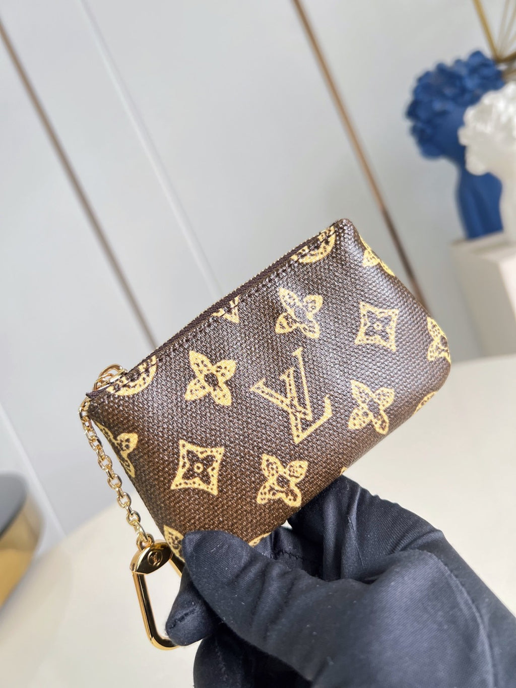 LOUIS VUITTON Key Pouch Monogram Canvas M27671 #377238