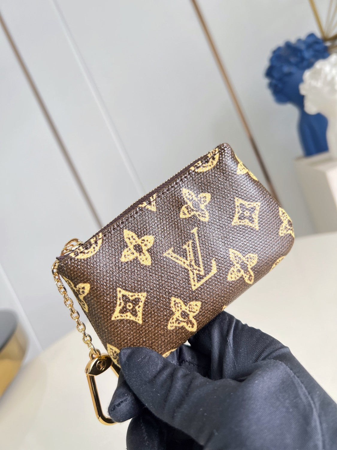 LOUIS VUITTON Key Pouch Monogram Canvas M27671 #377238