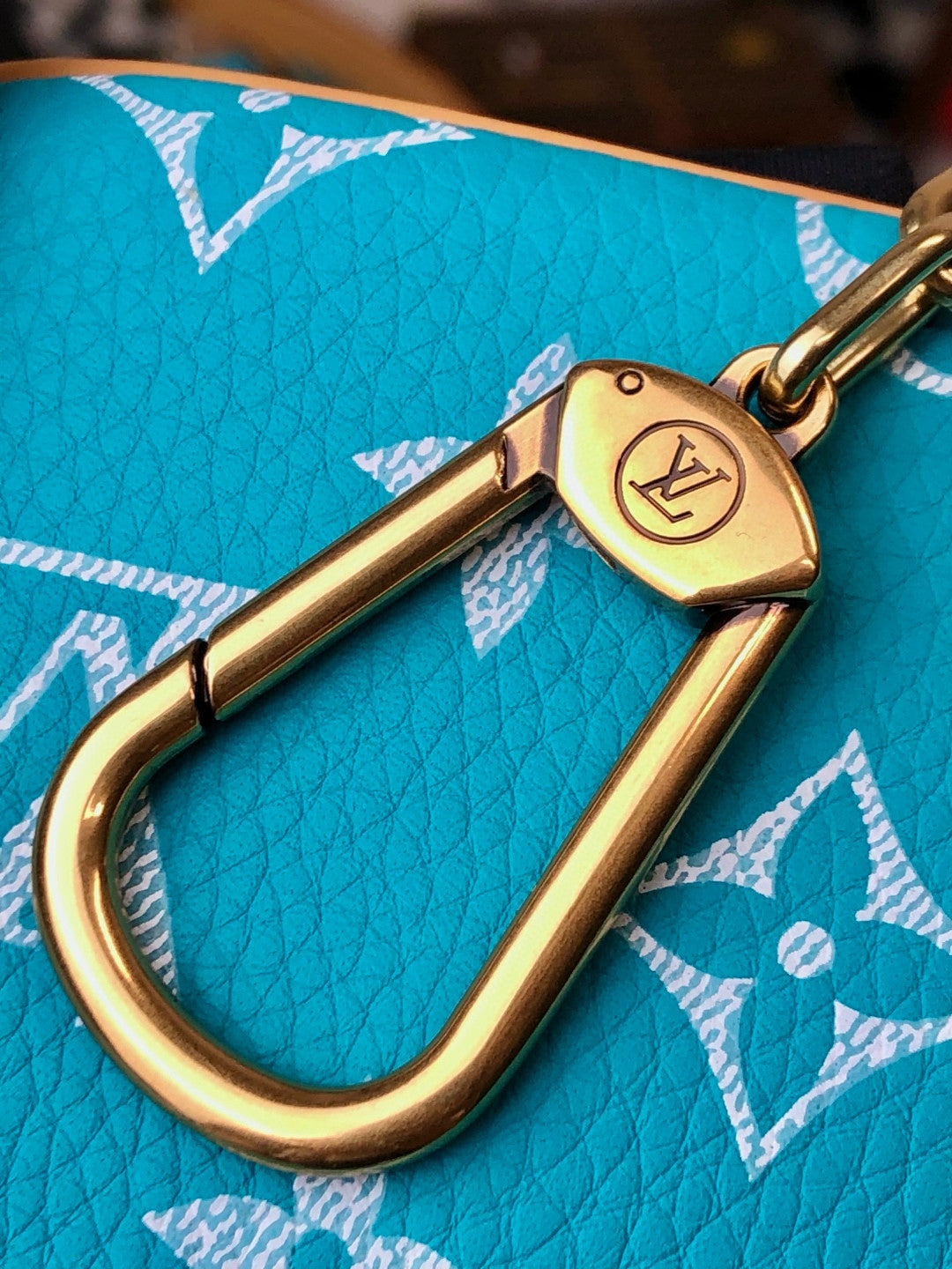 Louis Vuitton Women's Fashion Classic Lake Blue Logo Zipper Closure Leather Shoulder Bag Handbags In Small Medium And Large Sizes Crossbody Bag Bags #78664
