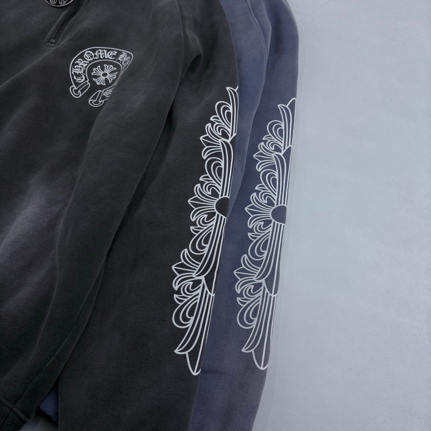 Chrome Hearts Half Zipper Sweatshirt Couple Style Pure Cotton #333458