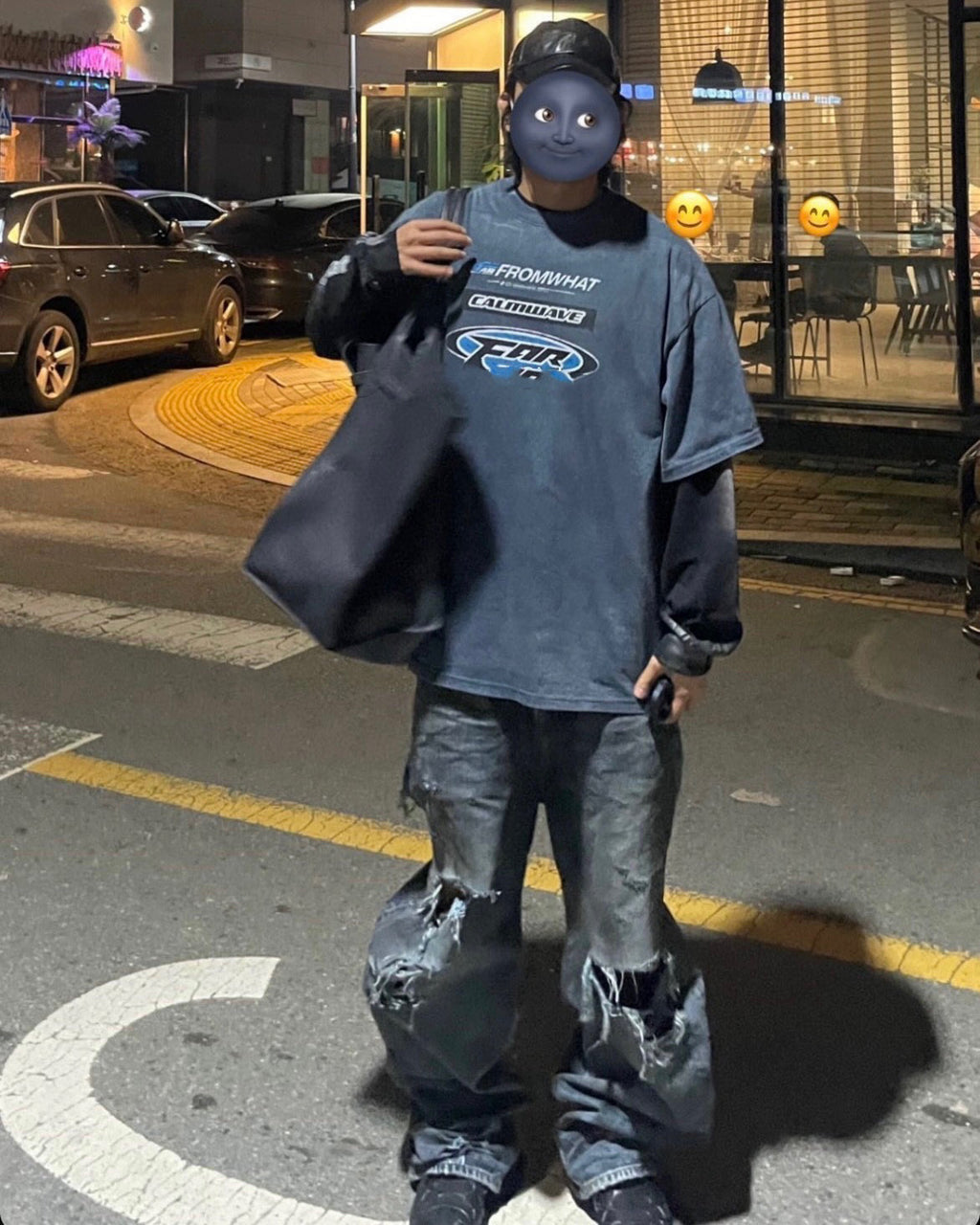 Balenciaga Baggy Pants In Light Blue Ngvp #6338