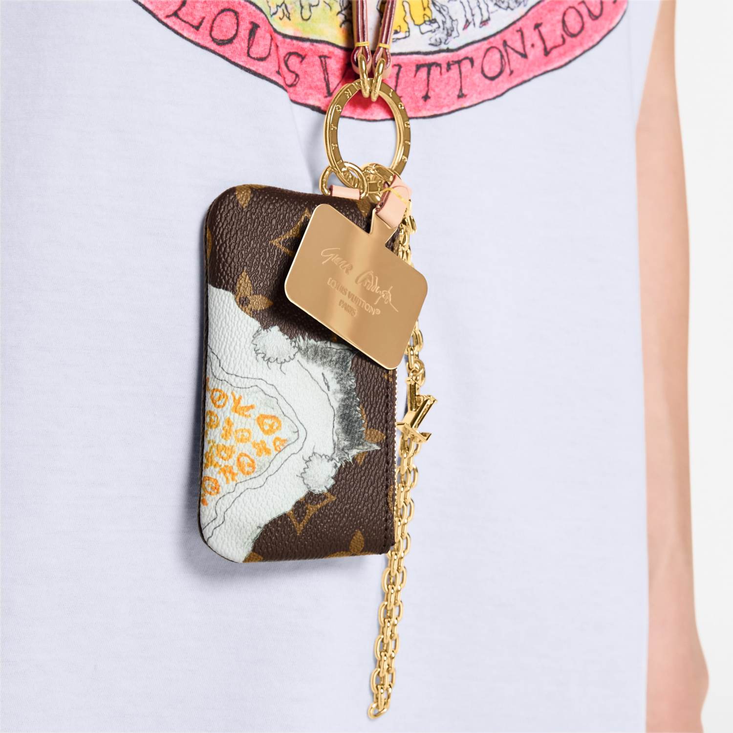 Louis Vuitton Kitty Coin Purse Wallet Phone Holder Slippy Coin Purse #332789