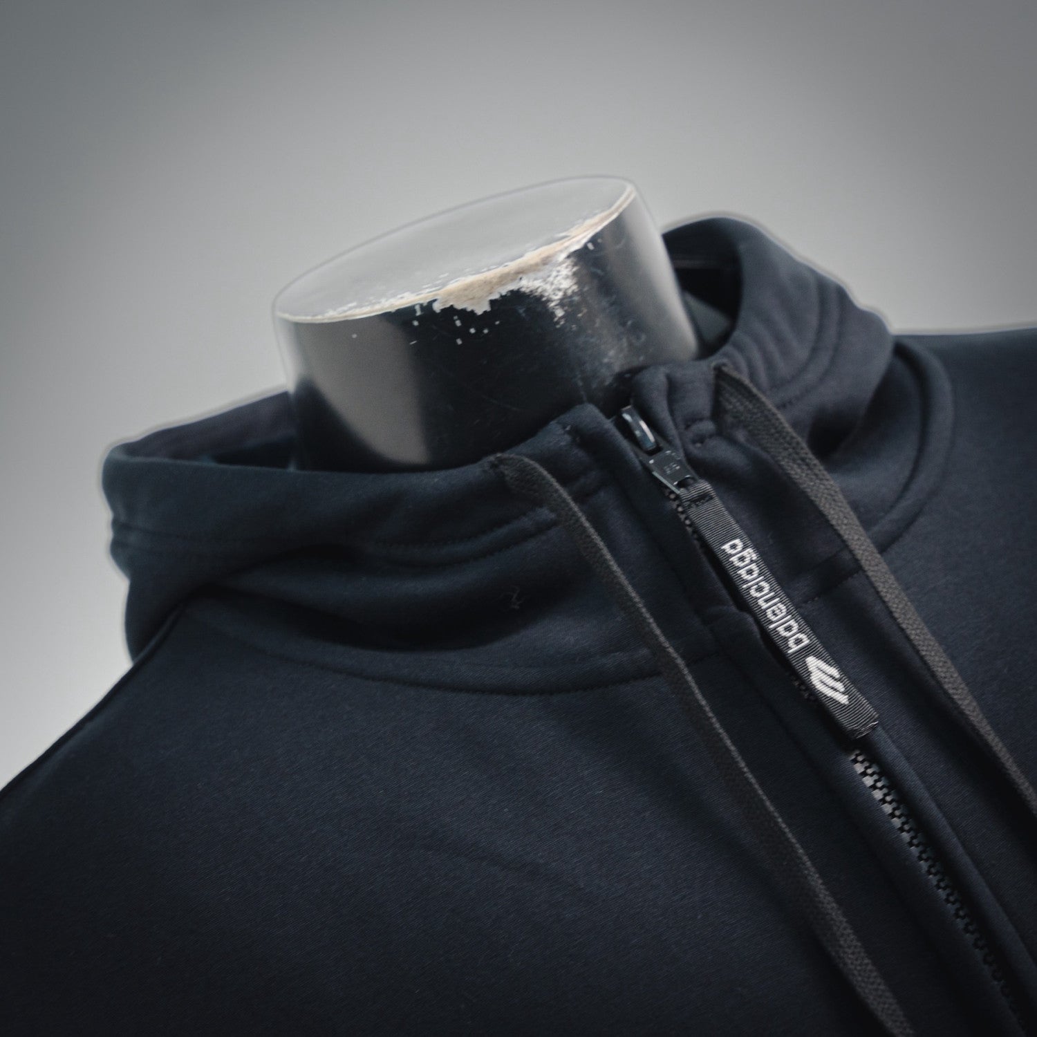 Balenciaga 3b Sports Icon Zip-up Hoodie in Washed Black White #375599