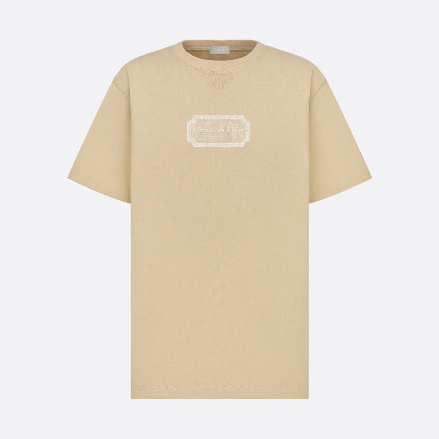Dior Men's Summer Embroidered Logo Solid Colour Round Neck Cotton Short Sleeve T-Shirt #97793