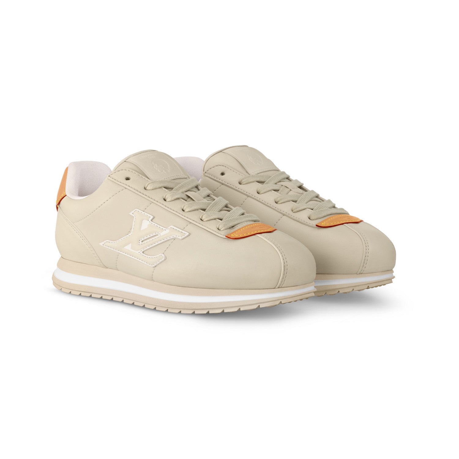 Louis Vuitton LV BUTTERSOFT Men's and Women's Spring/Summer Fashion Casual Round Toe Lace Up Logo Letter Decorated Leather Low Top Printed Sneakers Casual Shoes #78846  #335472