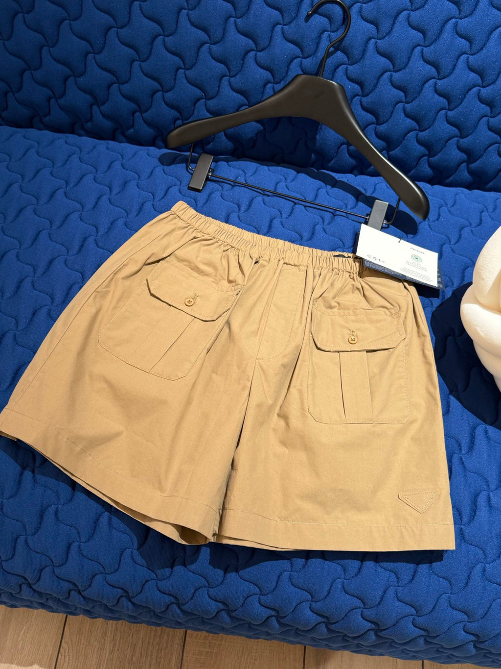 PRADA Khaki Cotton Poplin Bermudas #377406