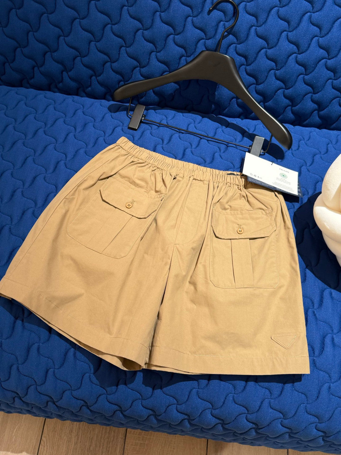 PRADA Khaki Cotton Poplin Bermudas #377406