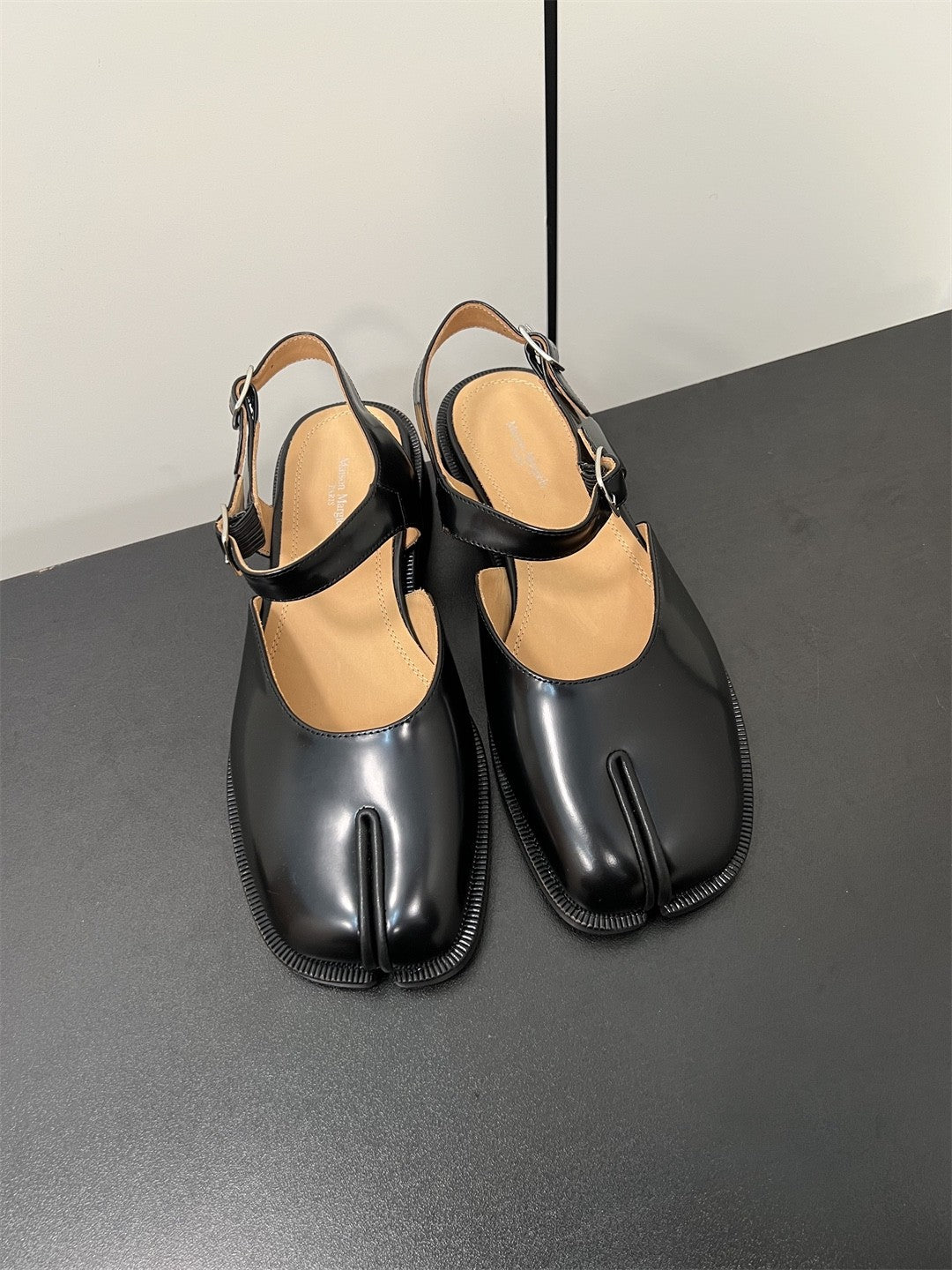 Maison Margiela Tabi Sandals in Black #333695