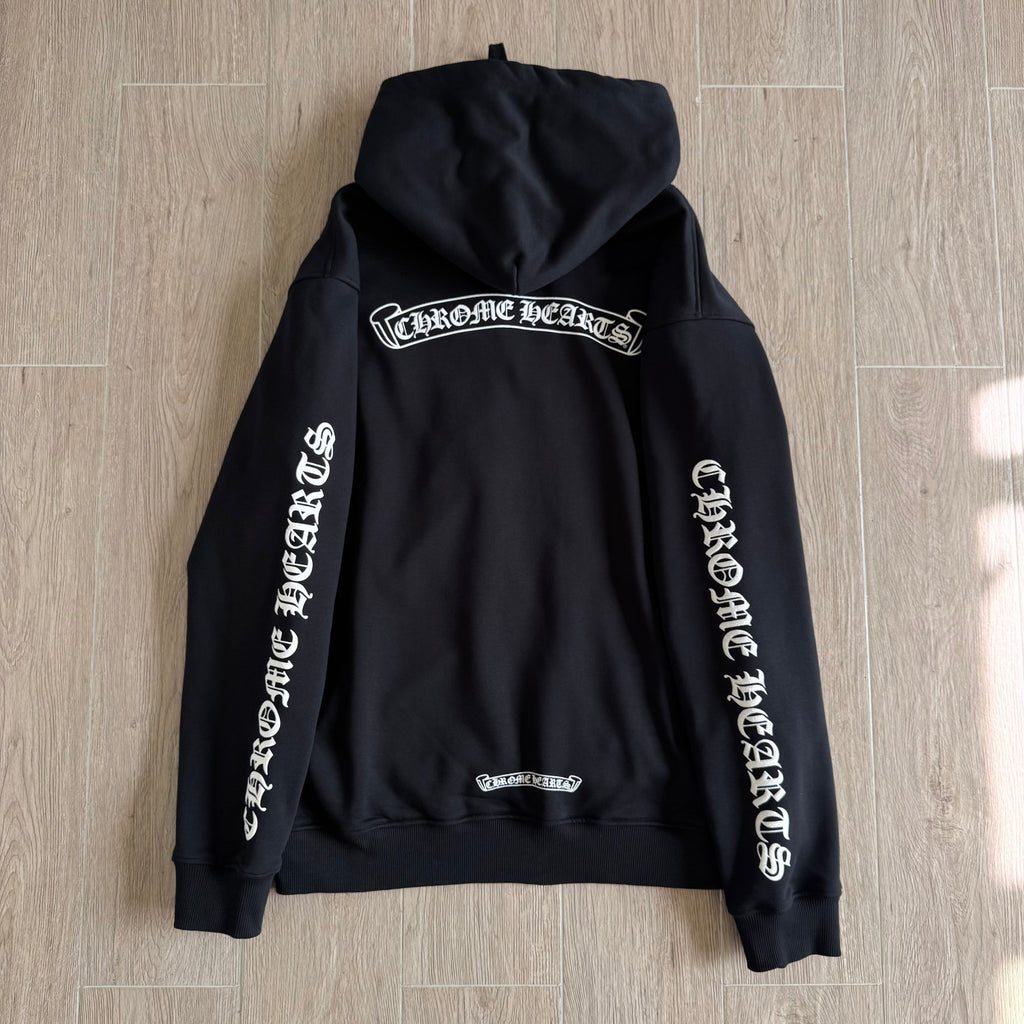 Chrome Hearts Sanskrit Letters on the Side Jacket Hooded Sweatshirt Pants #375726
