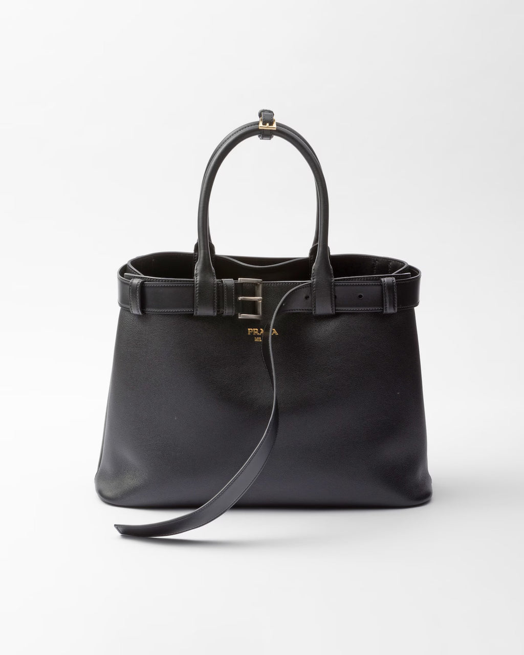 Prada Men's And Women's Buckle Leather Drawstring Handbag Large And Small Collection Fashion Trend Bag Bags 1BA434_2CY9_F03BH_V_OBO #76655