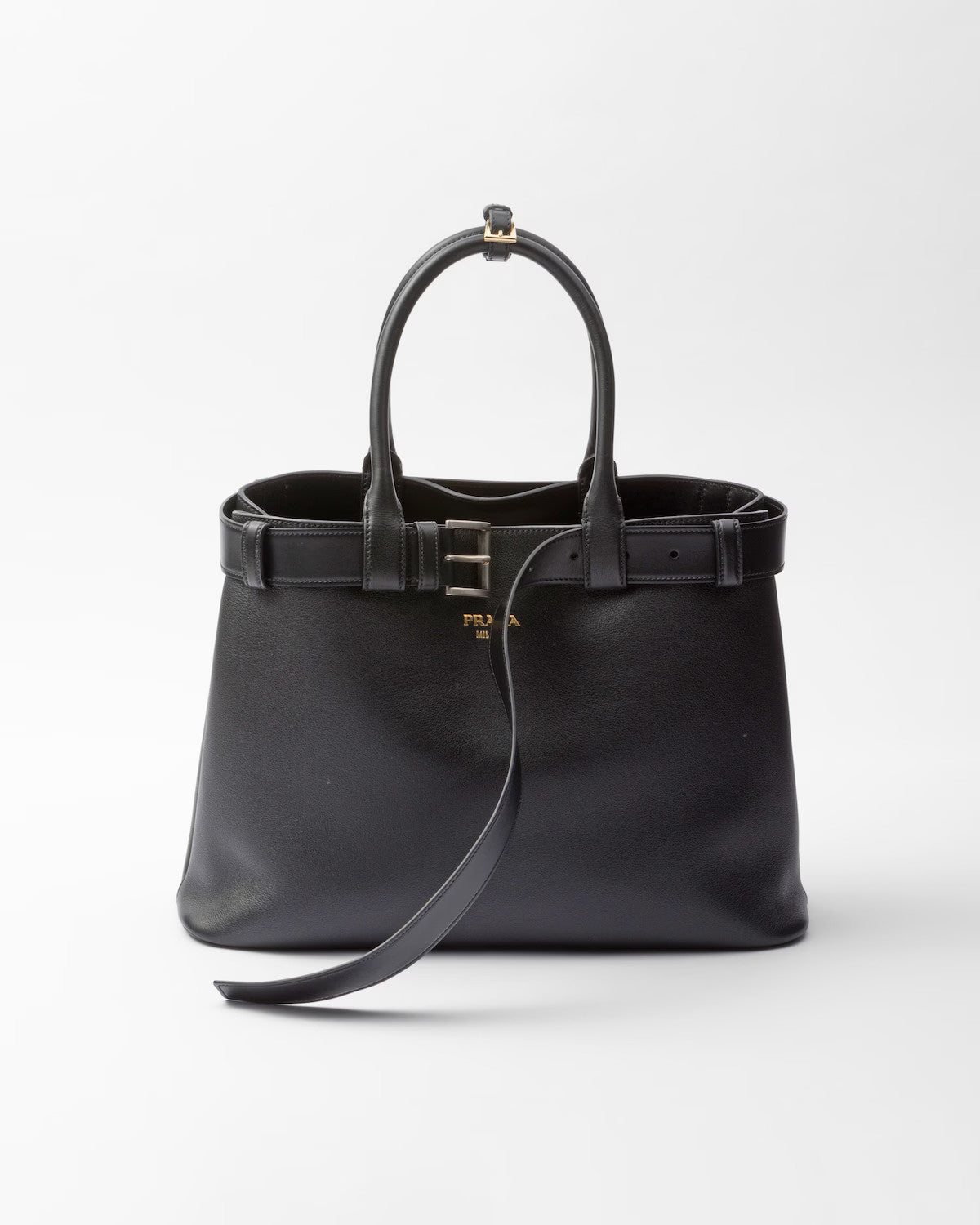 Prada Men's And Women's Buckle Leather Drawstring Handbag Large And Small Collection Fashion Trend Bag Bags 1BA434_2CY9_F03BH_V_OBO #76655