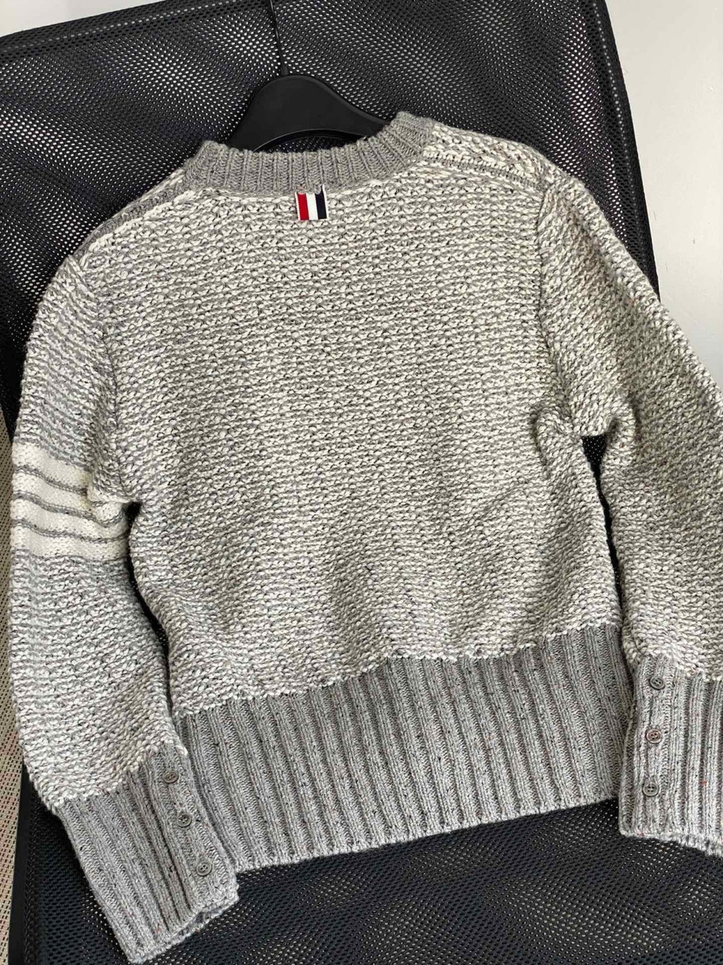 Thom Browne Men's Women's Autumn And Winter Knitted Pullover Solid Color Long Sleeve Wool Sweater Ngvp #9515