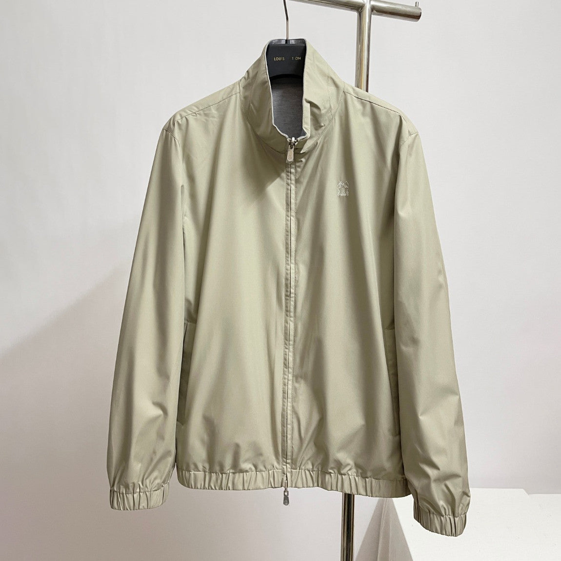 Brunello Cucinelli Men's Spring/Fall Fashion Casual Solid Color High Neck Double Zip Reversible Jacket #78634