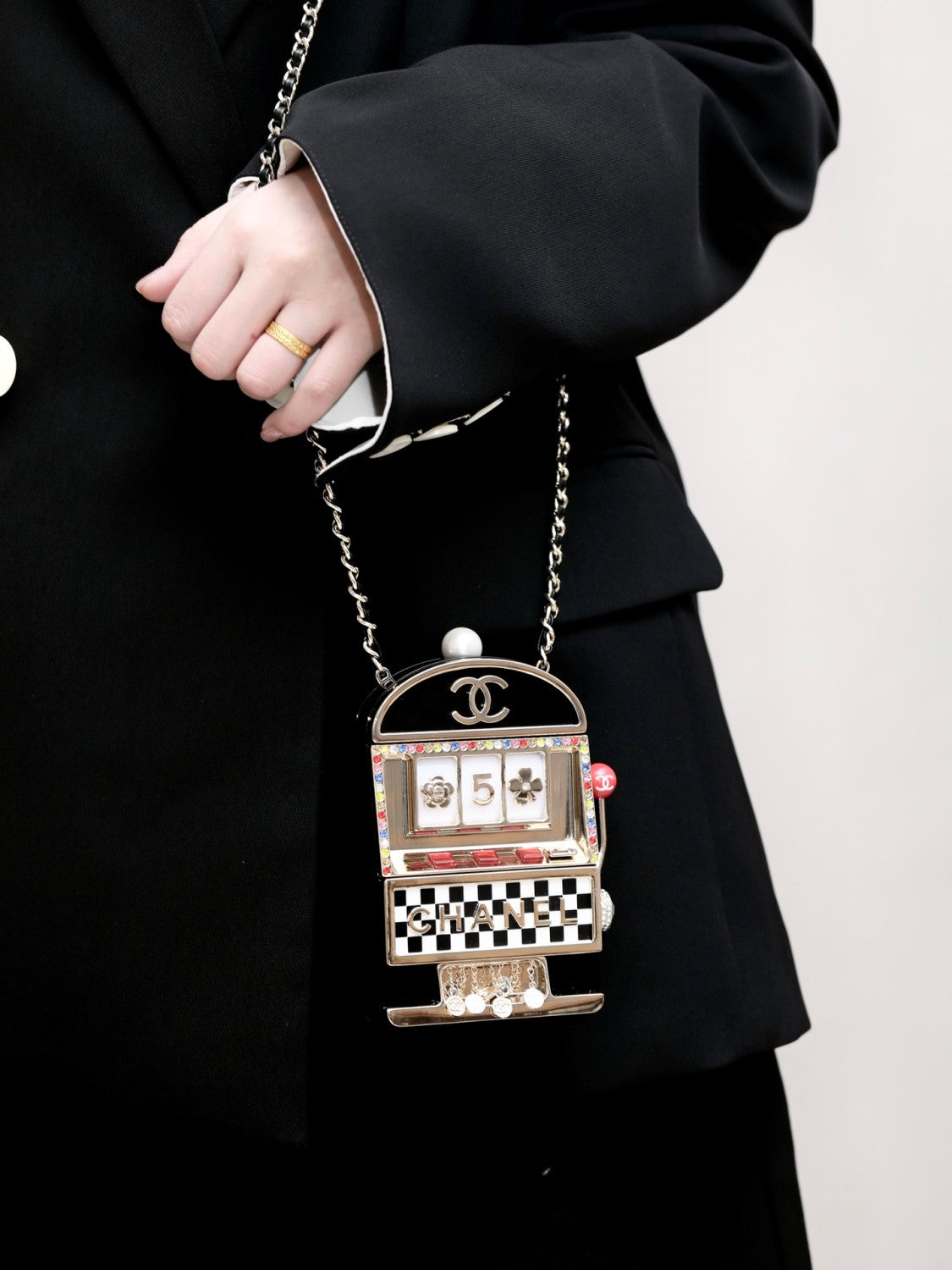 Chanel Women's Fashion Mini Acrylic Game Machine Bag Letter Geometry Pattern Casual Crossbody Bag #71235