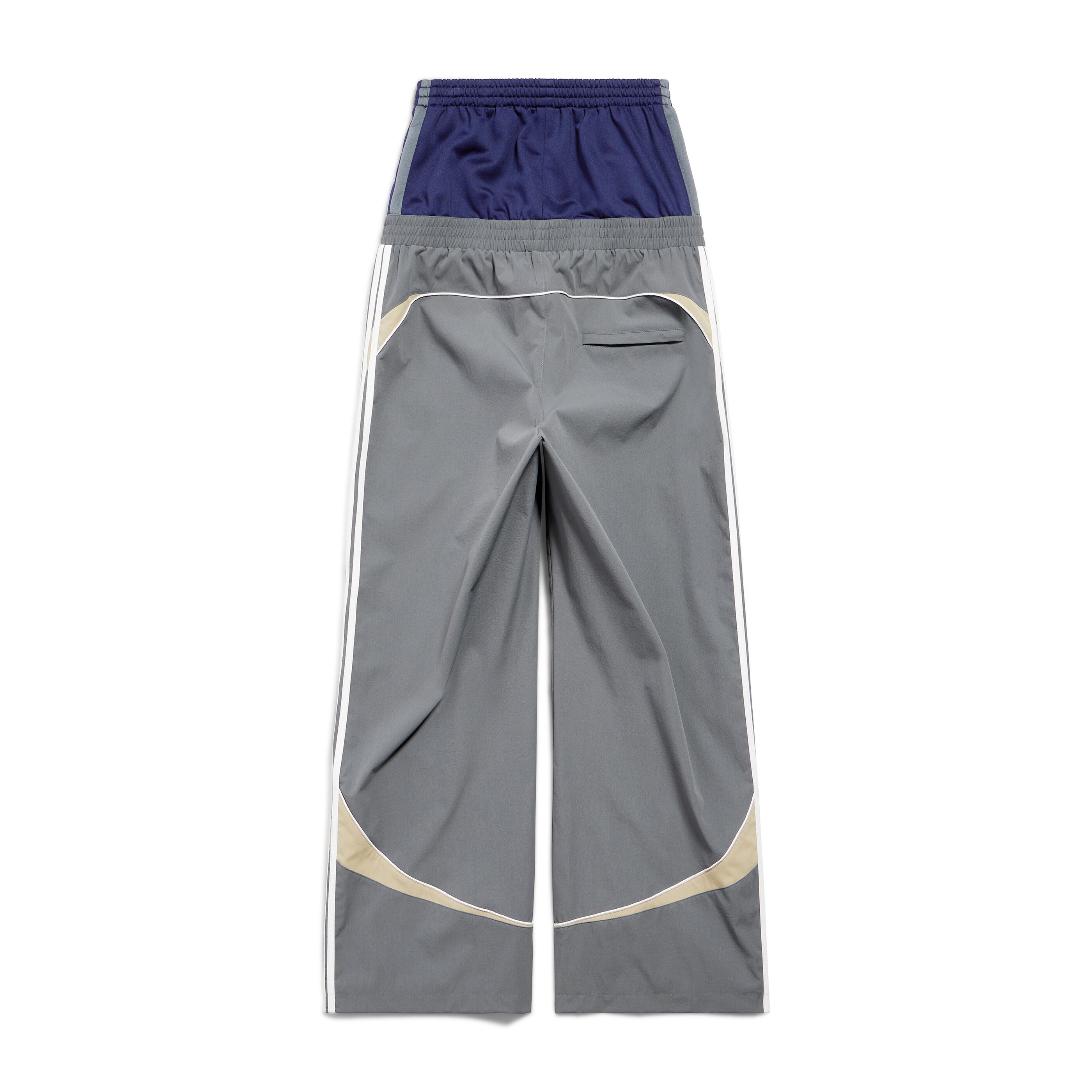 Balenciaga Men's And Women's Fall And Winter Splicing Loose Pockets Tight Waist Knit Loose Fit Sweatpants Pants #73788