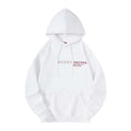 Gucci Men's and Women's Genderless Fall And Winter Models White Cotton Hooded Sweatshirt Pullovers #97232