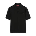Gucci Men's Summer Letter Jacquard Wool Solid Color Knit Short Sleeve Polo Shirt #75999