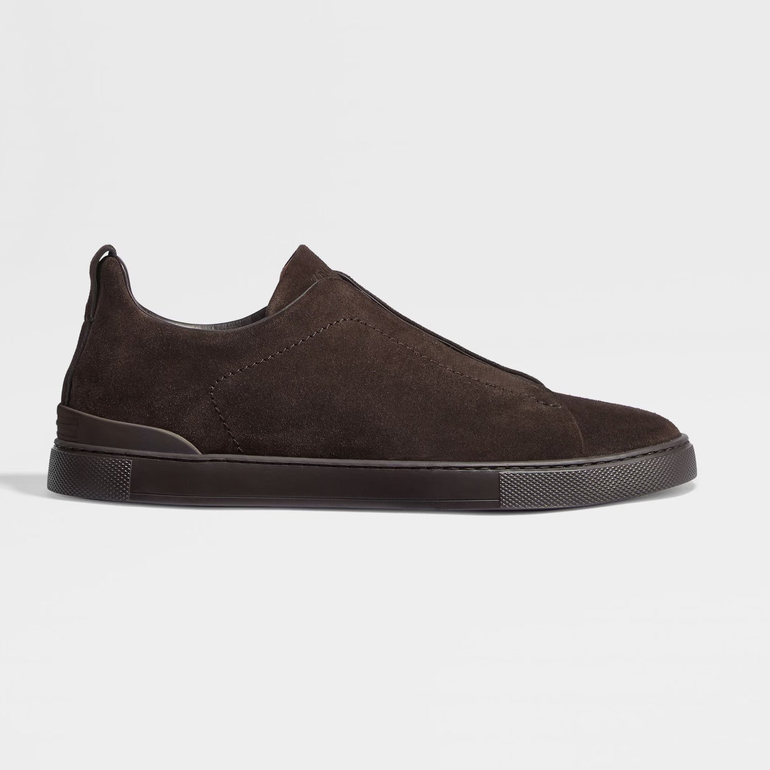 Ermenegildo Zegna Triple Stitchâ„?Men's Fall/Winter Fashion Luxury Casual Flat Low-Top Suede Loafers Shoes #79421