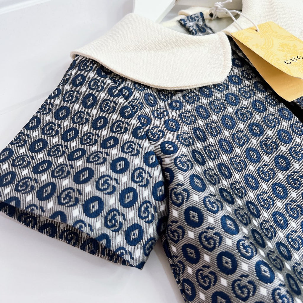 Gucci Kid's Double G Cotton Dress #38947
