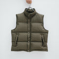 Chrome Hearts Men's And Women's Fall/Winter Fashion Casual Stand Collar Zipper Single Button Hidden Pattern 925 Sterling Silver Hardware Down Sleeveless Vest #79126