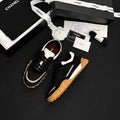 CHANEL Sneakers Mixed Fibers Suede Calfskin Calfskin #380548