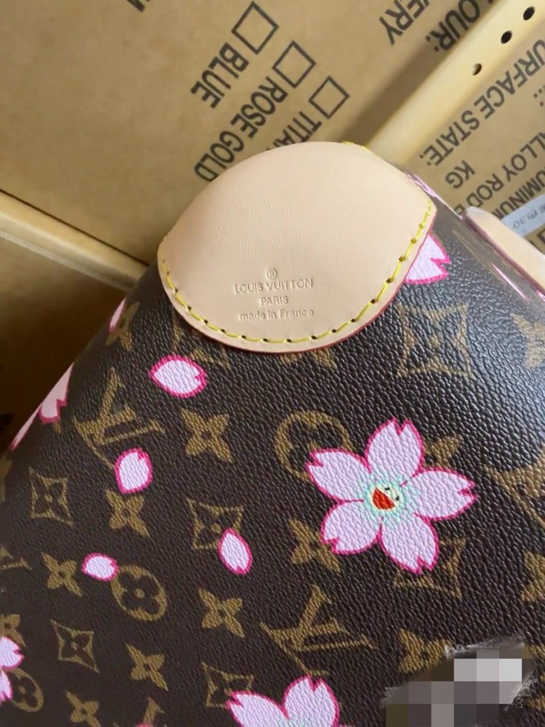 Louis Vuitton x Takashi Murakami Horizon Cherry Blossom Series 20-inch Luggage Coated Canvas Solid Color Travel Box Bag Bags M13788 #81581