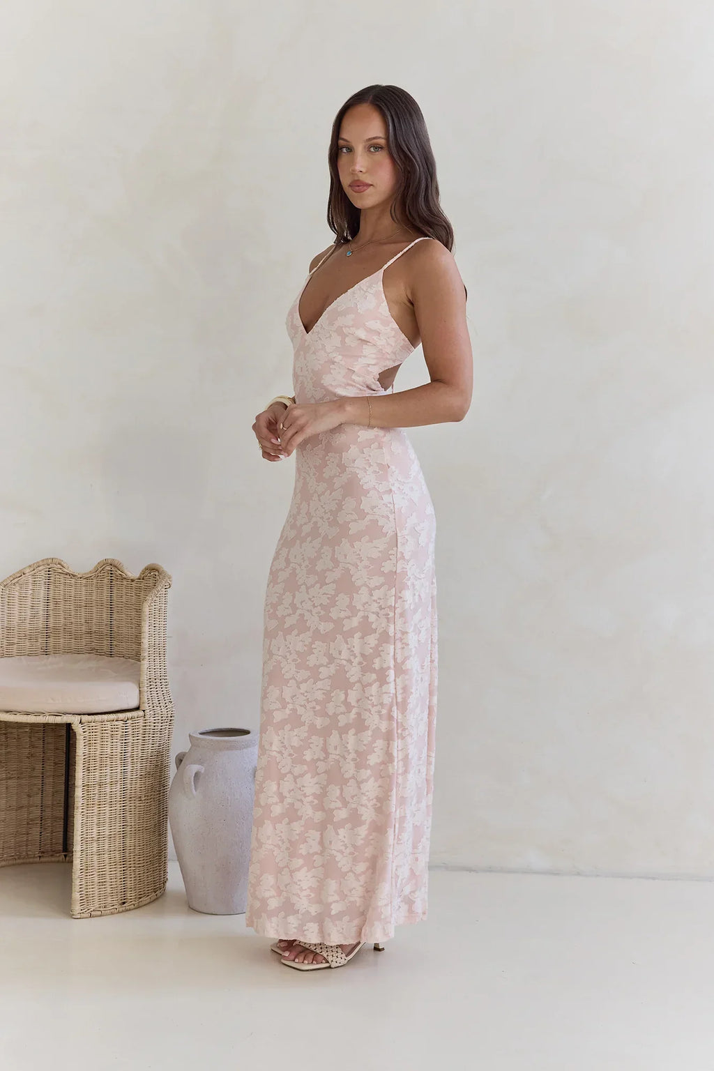 Glowing Glaze Maxi Dress Pink