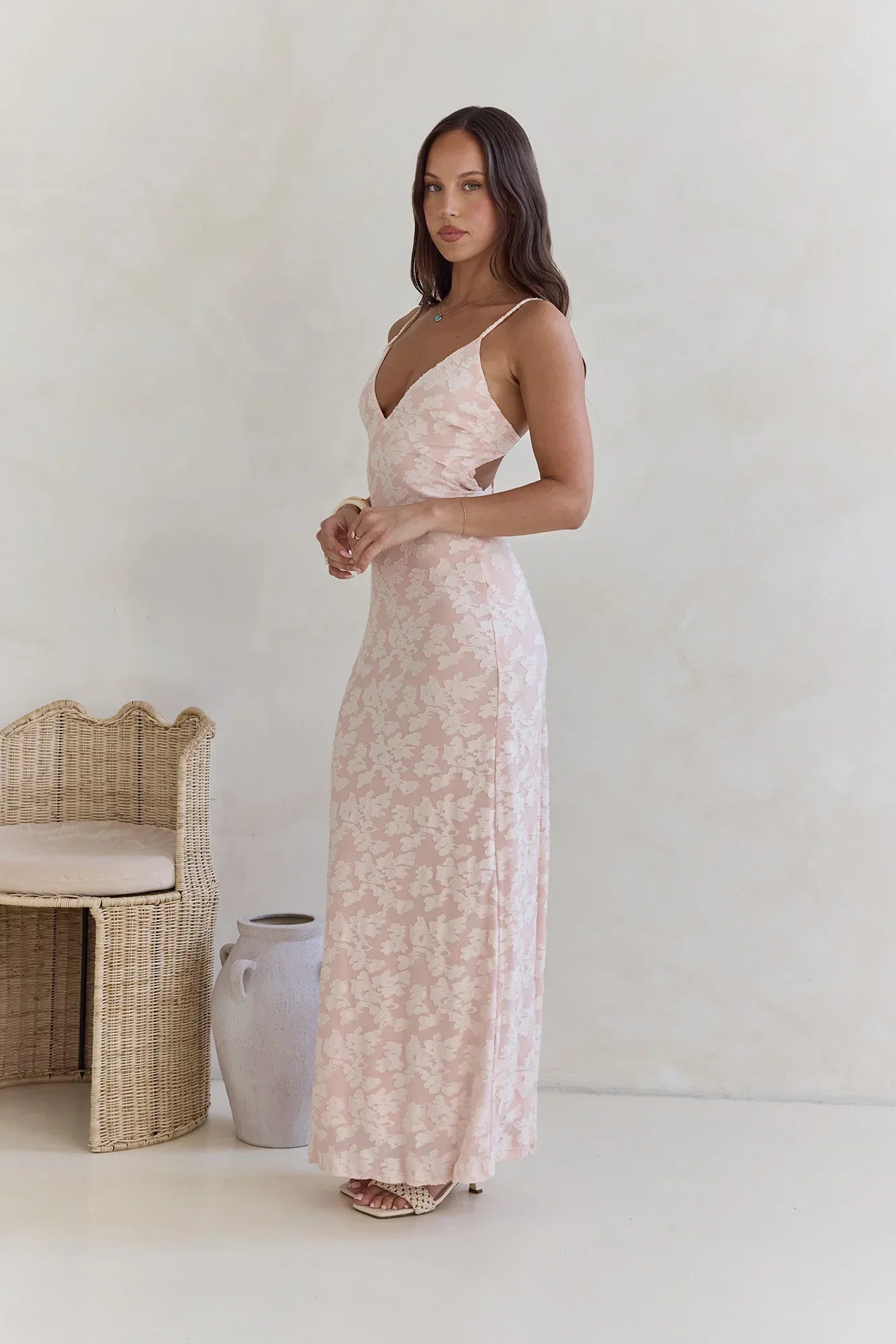 Glowing Glaze Maxi Dress Pink