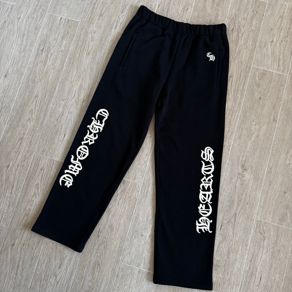 Chrome Hearts Blue Sanskrit Letters Waffle Lining Hooded Sweatshirt Pants #375714