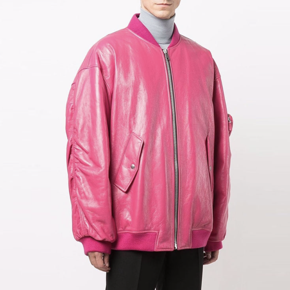 Prada Baseball Jacket Jacket Leather Jacket #21967