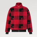 Louis Vuitton Men's Fall And Winter Plaid Lapel Zipper Fitted Damier Suede Drawstring Long Sleeve Waist Jacket #71538