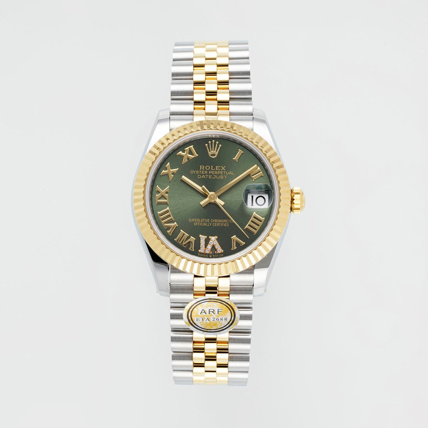 Rolex Men's 31mm Gold Dial Oyster Logbook Series Automatic Mechanical Movement 100m Water Resistant Watch (Please contact customer service for colour selection) #76886