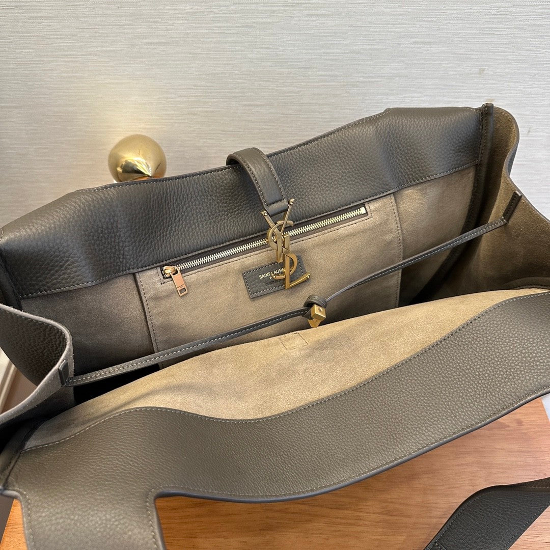 SAINT LAURENT LE 5 À 7 BEA Women's Adjustable Shoulder Strap Solid Color Smooth Leather Shoulder Handbag Bag Bags #76894