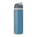 Owala FreeSip Insulated Stainless Steel Water Bottle with Straw for Sports and Travel. BPA-Free. 24-oz. Grey/Blue