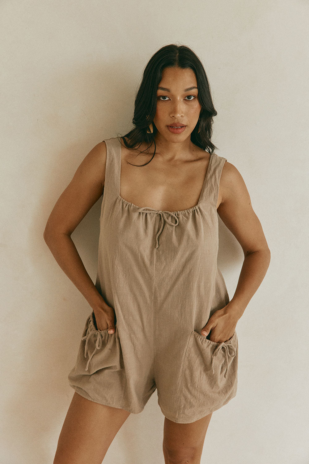 Brita Playsuit - Khaki
