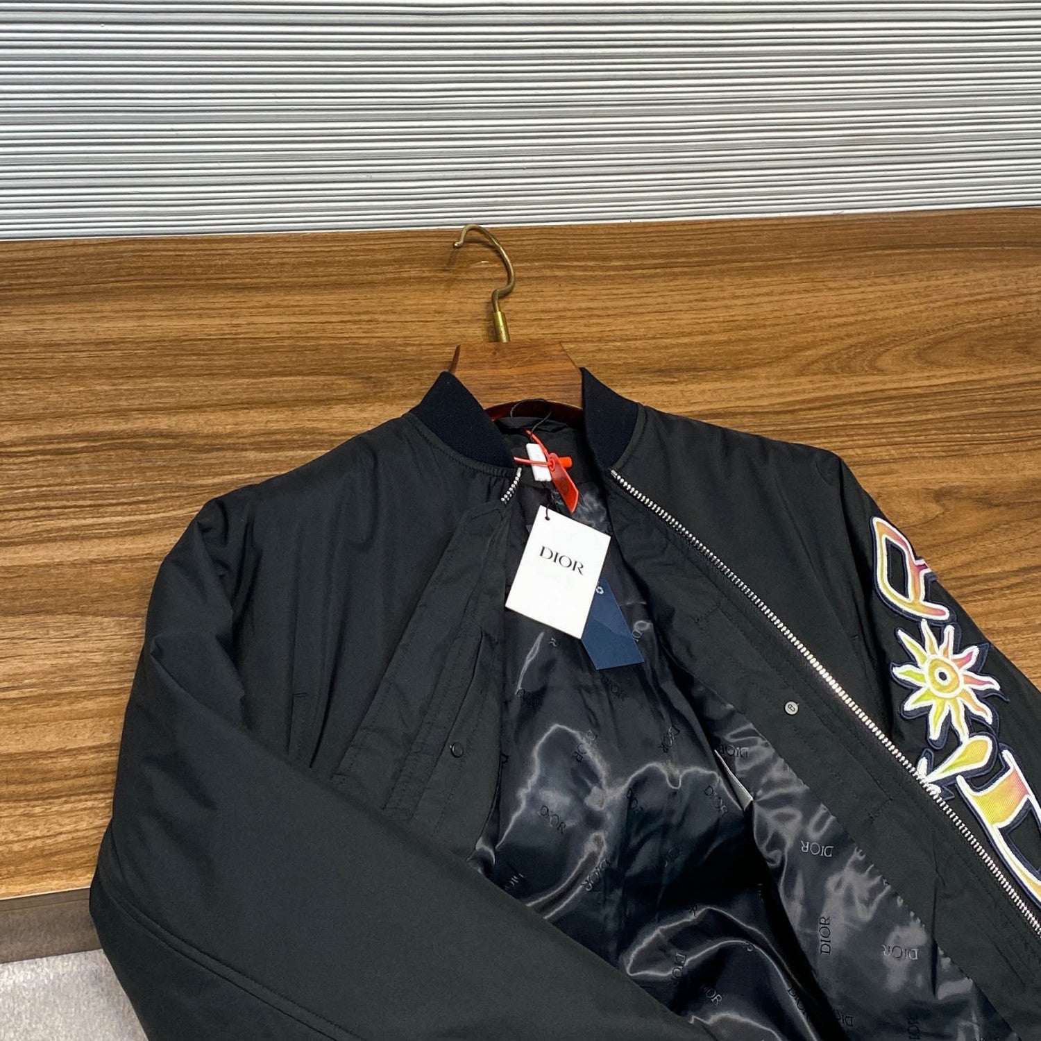 Dior and Lewis Hamilton Short Jacket Black Technical Fabric #333909