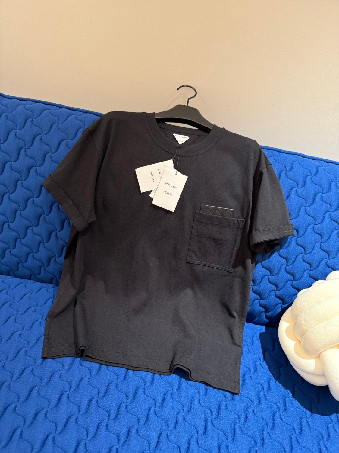 Bottega Veneta Embroidered Logo Cotton T-shirt #377948