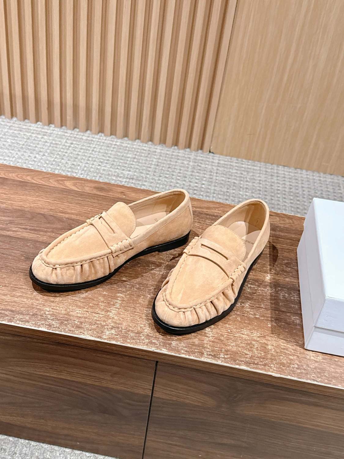 Saint Laurent Yves Men's Pleated Loafers #379880