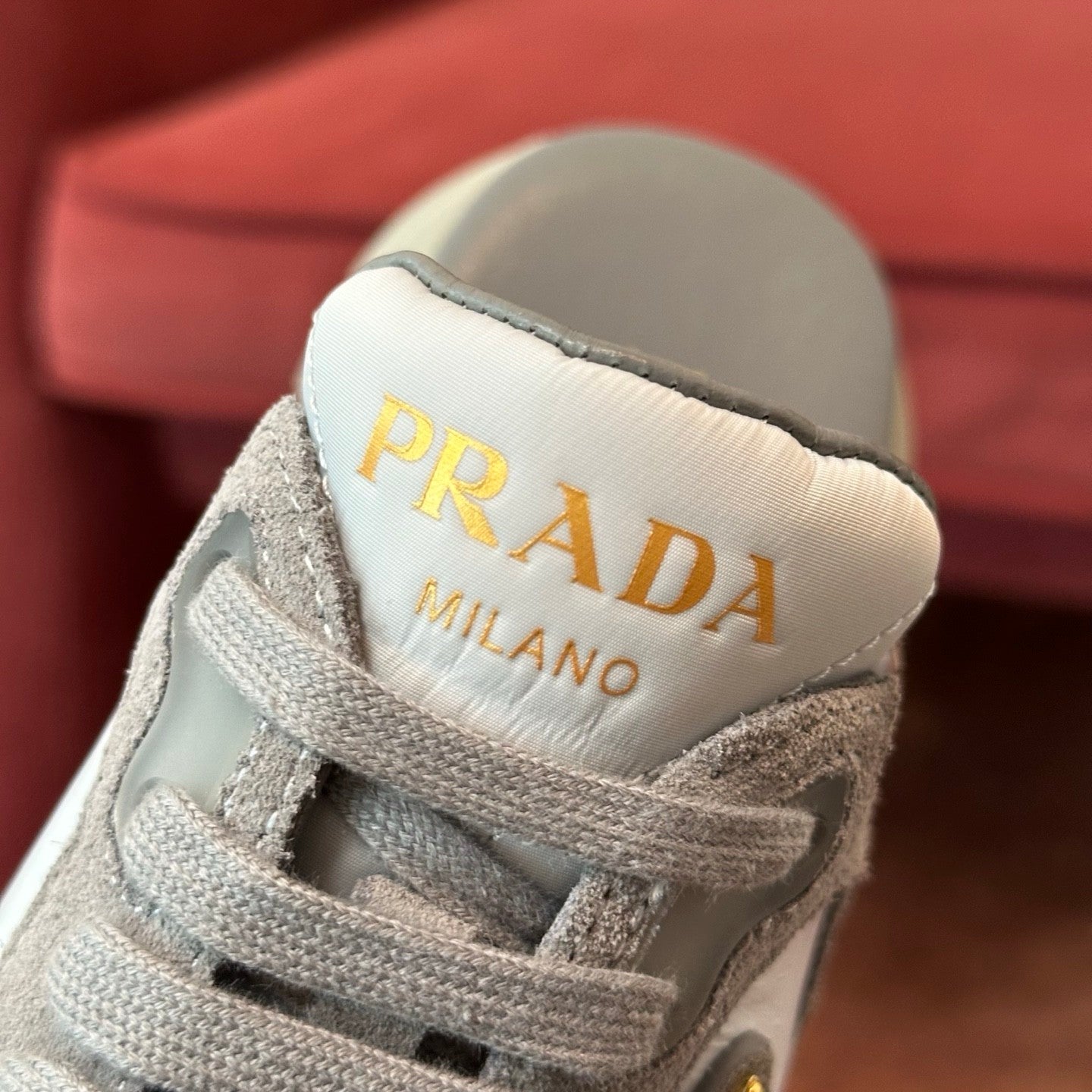 Prada Women's Solid Colour Suede Round Toe Lace-Up Casual Slippers Shoes #76979