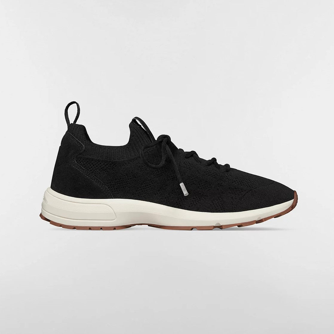 DIOR B80 Lounge Sneaker Dior Gray Cannage Cashmere Wool and Silk Knit with Dior Gray Suede#336623