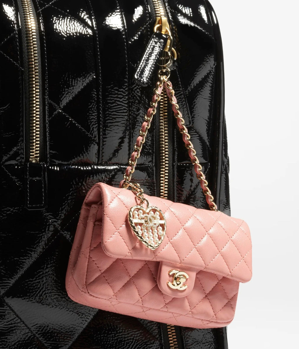 Chanel Women's Solid Color Chain Strap Flap Leather Mini Pendant Bag Bags AP4760-B21223-U0509 #77494